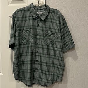 Orvis Green Plaid Casual Shirt
